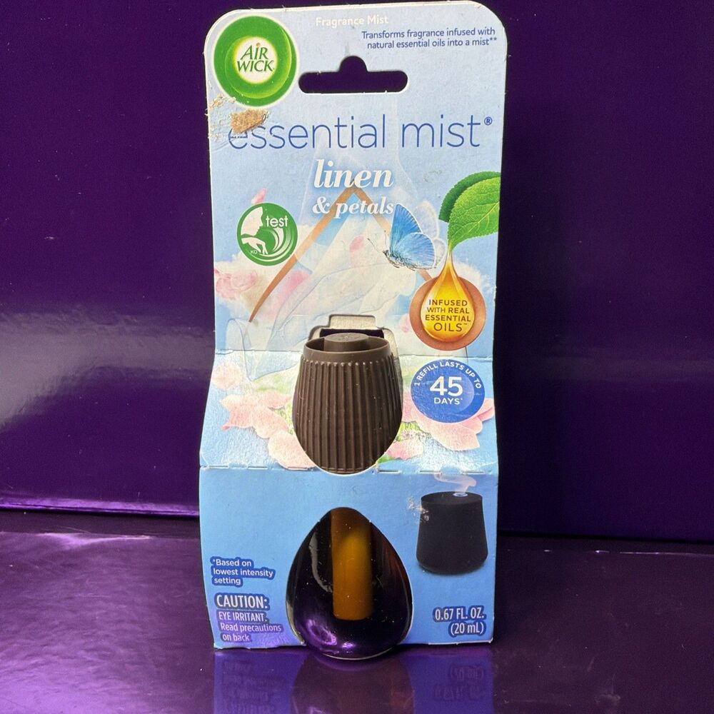 Air Wick Essential Mist Linen & Petals Refill Infused with Real Essential Oils